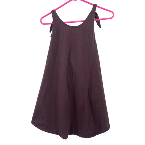 FREE PEOPLE BEACH Tank Top Size Small Back Twist Cotton Tie Straps Boho Casual - Picture 1 of 9